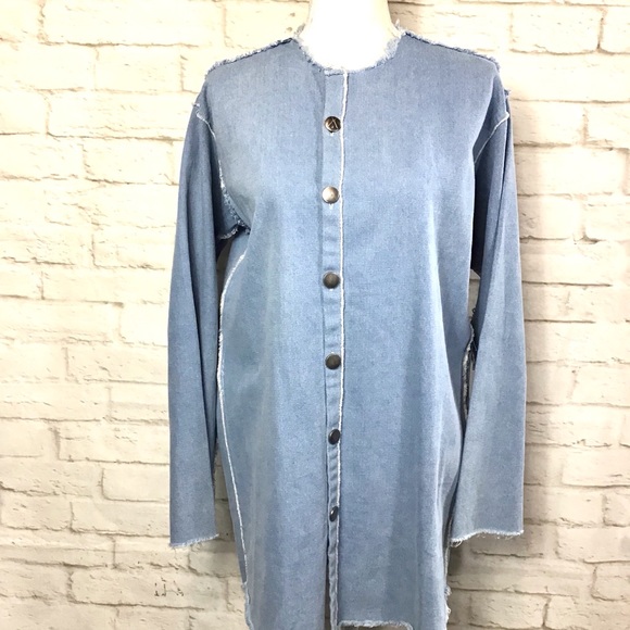 denim tunic shirt dress